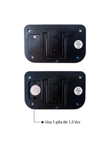 Reloj para Carro, Cronometro, Alarma, Portátil, KK-613D - Negro - Ver 3