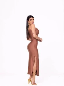 Women Dresses - Rỉ Nâu - Xem 4
