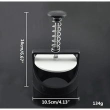 Prensadora De Carne Para Hamburguesa Patty Maker Con Resorte - Blanco y Negro - Ver 4