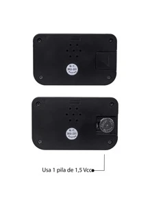 Reloj para Carro, Cronometro, Portátil, Adherible, TS-613-2 - Negro - Ver 3