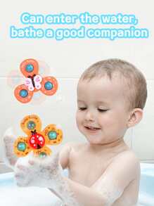 1 件随机吸盘旋转玩具 - 婴儿和幼儿感官和早期教育玩具 - 男孩和女孩的完美生日礼物！（部分零件随机发送） - 彩色 - 查看 7