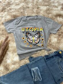 Women T-Shirts - 淺灰色 - 查看 1