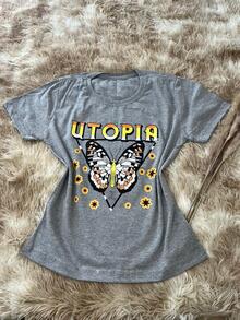 Women T-Shirts - 淺灰色 - 查看 2