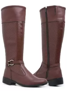 Women Fashion Boots - 鏽棕色 - 查看 2