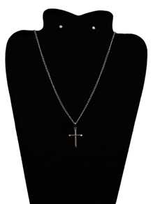 Men's Pendant Necklaces - 銀色 - 查看 1