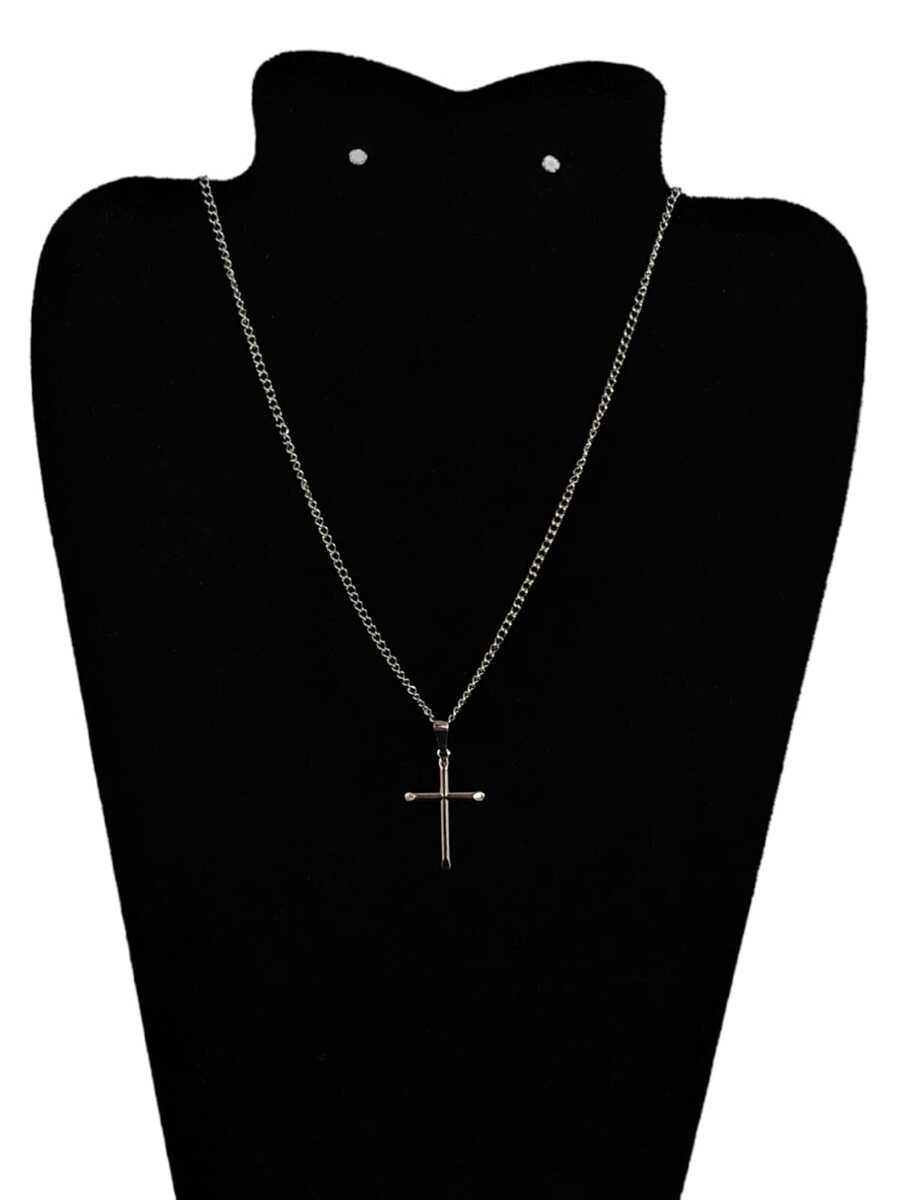 Men's Pendant Necklaces - 銀色 - 查看 1