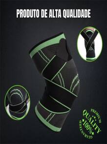 Joelheira Fitness Ajustável Esportiva Compressão Leve CorridaBike