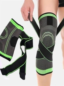 Joelheira Fitness Ajustável Esportiva Compressão Leve CorridaBike