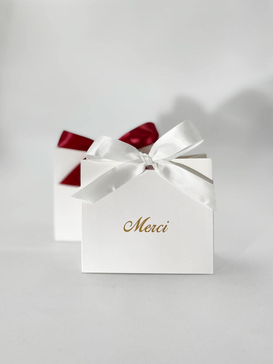 10 件/批白色迷你糖果盒婴儿送礼包装盒糖果袋婚礼回礼圣诞生日派对装饰，圣诞节 - 白色 - 查看 1