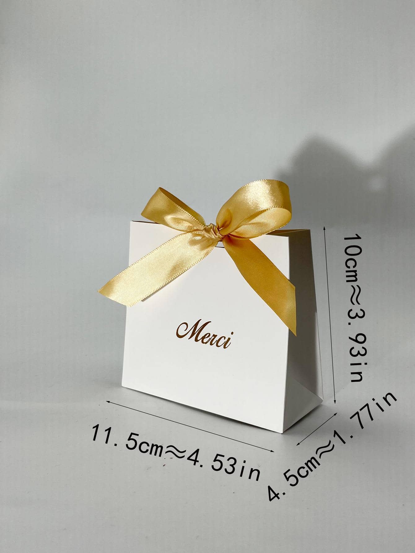 10pcs/Lot White Mini Candy Box Baby Shower Gift Packaging Boxes Candy