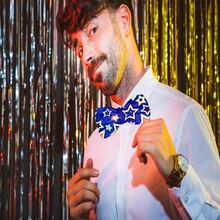 10 Neon Bows Fluorescent Party UV Light Disco Rave Event Batucada Club - Multicolor - View 2