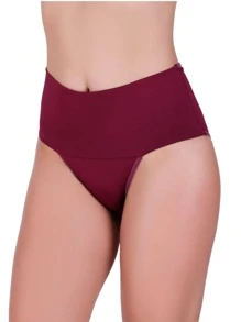 Women Thongs - 酒紅色 - 查看 1