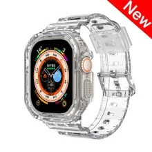 SMART WATCH MX Correa + Case Para Apple Watch Series 3/4/5/6/7/8/se/ultra - Blanco - Ver 1