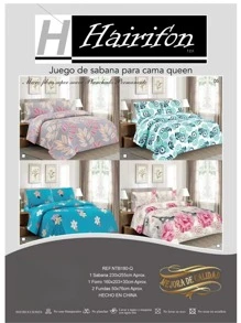 SET OF SHEETS FOR DOUBLE, QUEEN SIZE AND KING SIZE BED - 米色 - 查看 2