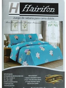JUEGO DE SABANAS PARA CAMA MATRIMONIAL, QUEEN SIZE Y KING SIZE - Agua verde azul - Ver 1