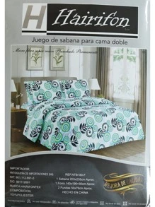 SET OF SHEETS FOR DOUBLE, QUEEN SIZE AND KING SIZE BED - Mint Green - View 1