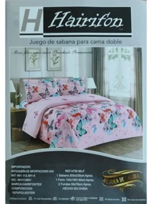 JUEGO DE SABANAS PARA CAMA MATRIMONIAL, QUEEN SIZE Y KING SIZE - Rosa coral - Ver 1