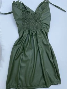 Women Dresses - Army Green - View 4