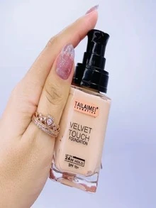 Base Alta Cobertura Tailaimei Velvet Touch Maquillaje - Beis - Ver 4