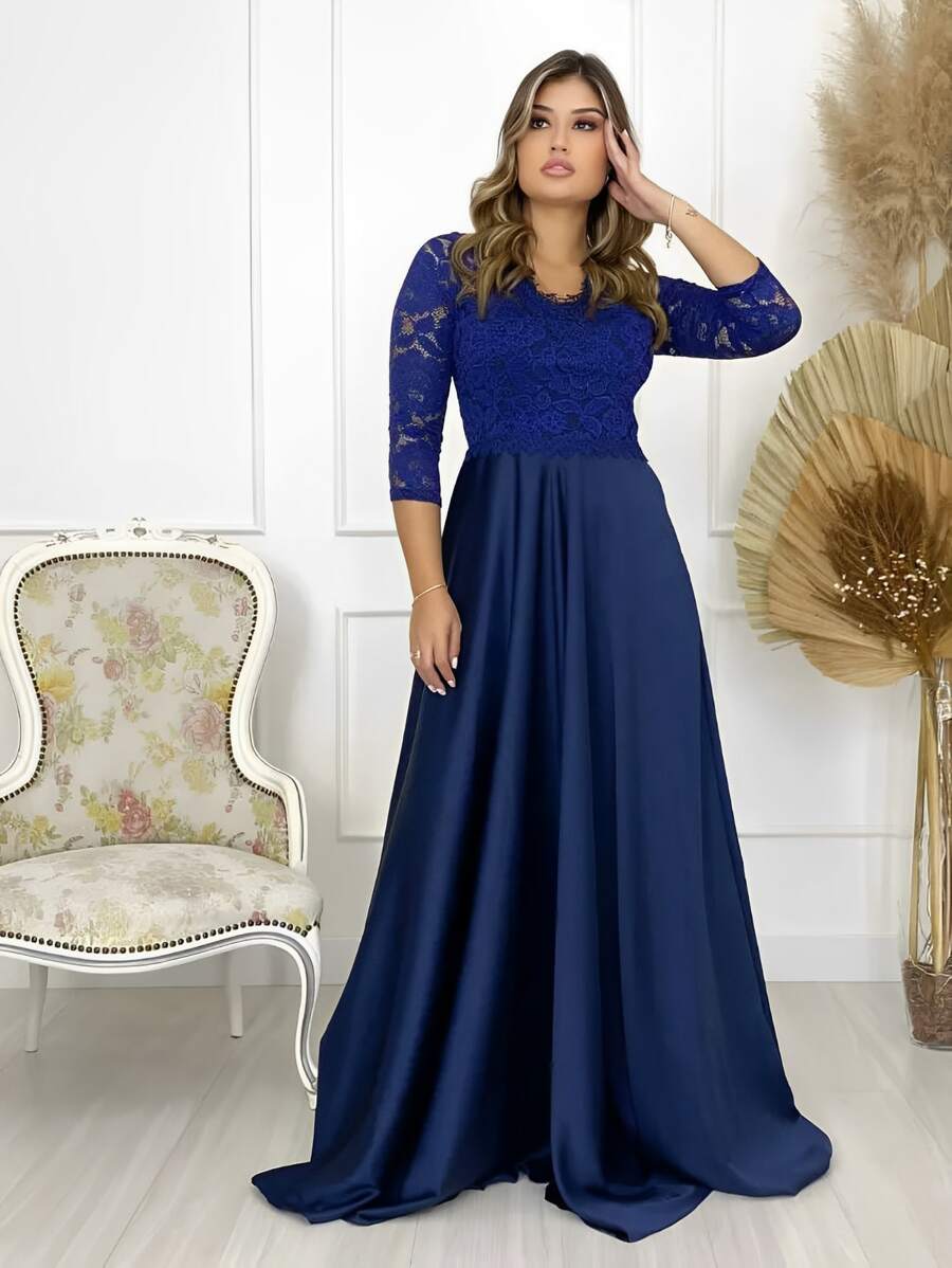 Women Party Dresses - 藏蓝色 - 查看 1