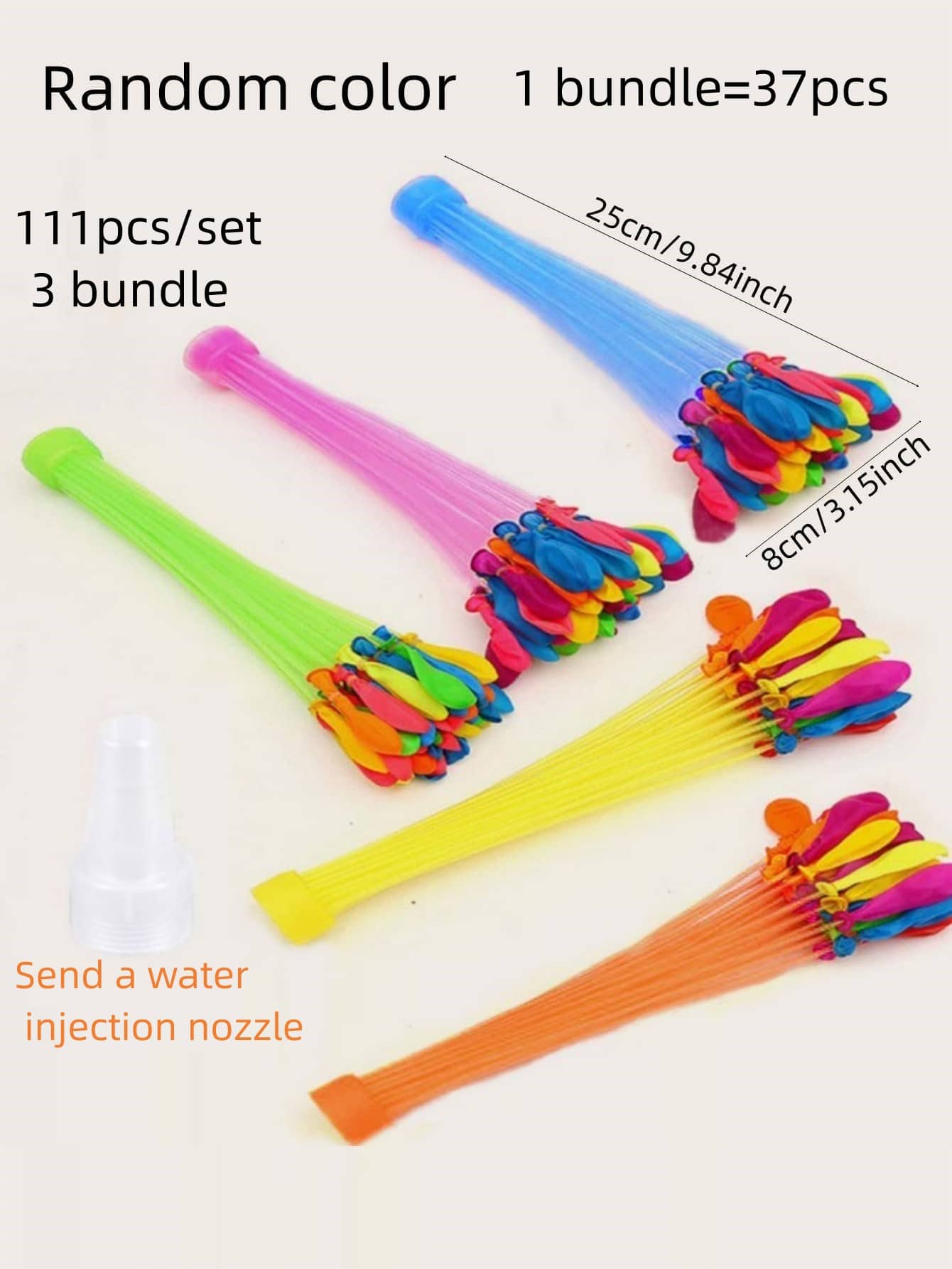 111pcs/set Quick Filling Balloons For Parties, Self Sealing Water Balloons For Outdoor Activities, Happy Water Bombs For Kids, Water Fight Games, Water Park, Pool Beach Party,  Summer Party, Summer Decor, Summer Supplies, Party Decor, Party Supplies