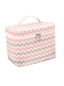 1 件便携式大容量化妆品收纳包和洗漱包，适合旅行、化妆包、化妆袋、护肤包、洗漱包、收纳袋、旅行必需品、邮轮必需品、宿舍必需品、婚礼伴娘礼物、妈妈礼物、生日礼物、家居装饰、浴室客厅床浴室收纳包、珠宝收纳包、唇油收纳包、指甲油收纳包、化妆旅行洗漱用品收纳包必需品礼品收纳拉链配件美甲包、化妆包、化妆袋、化妆包 - 棕色 - 查看 3