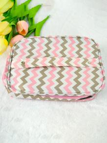 1 件便携式大容量化妆品收纳包和洗漱包，适合旅行、化妆包、化妆袋、护肤包、洗漱包、收纳袋、旅行必需品、邮轮必需品、宿舍必需品、婚礼伴娘礼物、妈妈礼物、生日礼物、家居装饰、浴室客厅床浴室收纳包、珠宝收纳包、唇油收纳包、指甲油收纳包、化妆旅行洗漱用品收纳包必需品礼品收纳拉链配件美甲包、化妆包、化妆袋、化妆包 - 棕色 - 查看 7