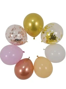 145入組粉紅色和玫瑰金彩球花環套件：完美適用於婚禮、生日、嬰兒派對、周年紀念日和畢業慶祝！ - 彩色 - 查看 3