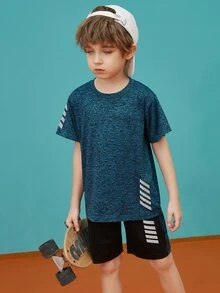 Bộ hai mảnh Trai Túi Sọc In ngẫu nhiên Giải trí - Nhiều màu - Xem 5