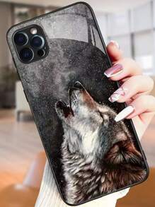 一款手機殼，薄型防震耐刮擦，鋼化玻璃堅硬外殼軟TPU邊框，優美圖案保護套適用於iPhone/華為/三星/小米/OPPO/一加 - 彩色 - 查看 1