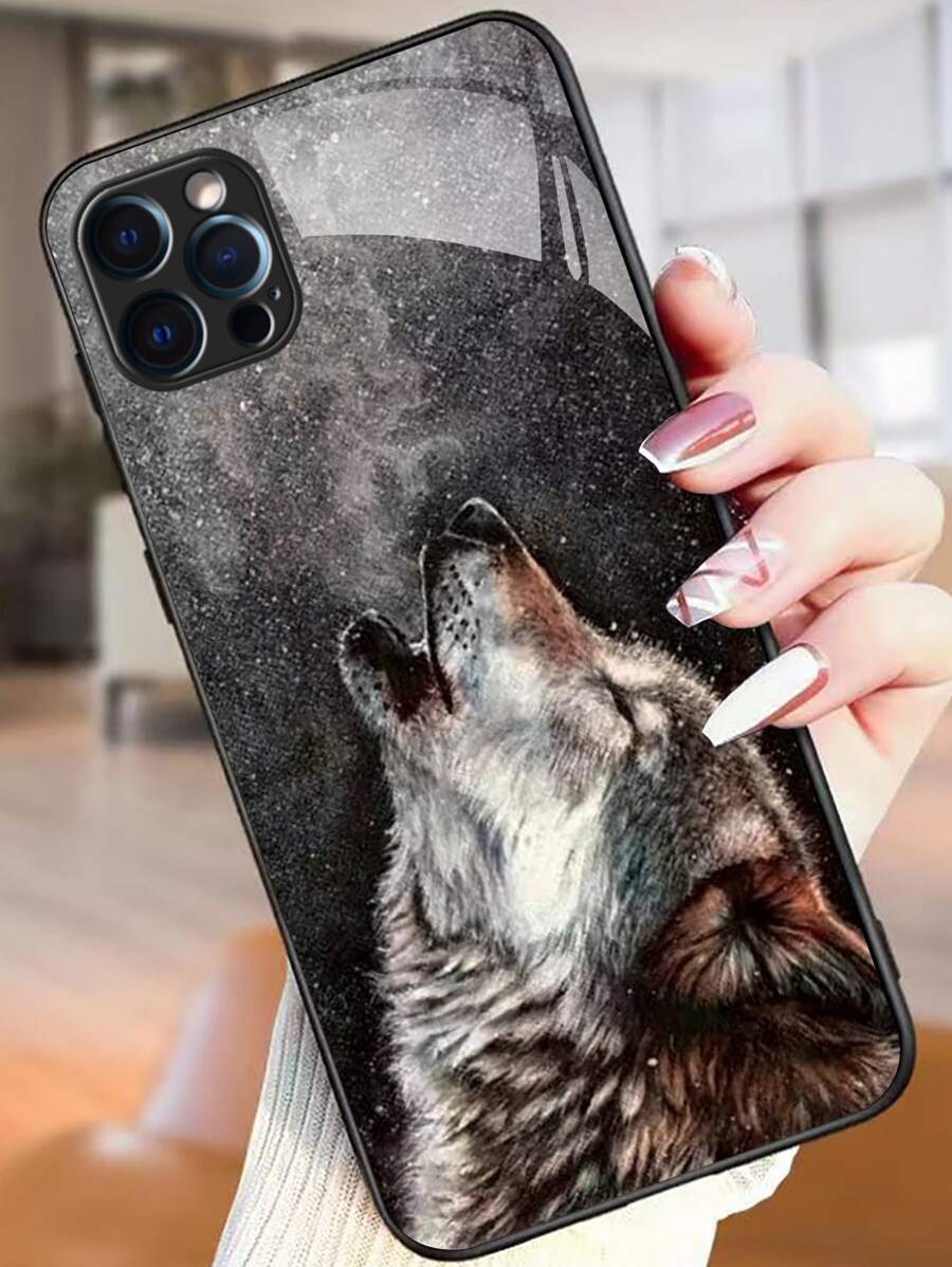 一款手機殼,薄型防震耐刮擦,鋼化玻璃堅硬外殼軟TPU邊框,優美圖案保護套適用於iPhone/華為/三星/小米/OPPO/一加 - 彩色 - 查看 1