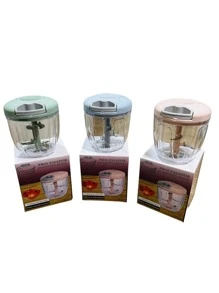 Processador de Alimentos Manual C/ 5 Lâminas 900ml - Multicolorido - Visão 1