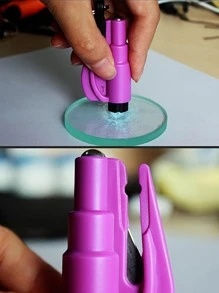 1 Miếng Ô tô/xe hơi Khẩn cấp Thoát khỏi cây búa Với Đèn tia chớp , Búa an toàn Với Dây an toàn Đồ dùng để cắt Đối với Tự động - Hồng - Xem 4