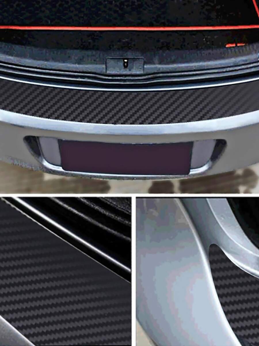 1 pieza Adhesivo para coche negro anticolisión tira - Negro - Ver 1