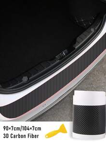 1 pieza Adhesivo para coche negro anticolisión tira - Negro - Ver 2