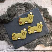 Conjunto De 3 Cortadores De Galletas Con Forma De Zombie De Halloween - Blanco - Ver 9