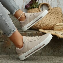 2023 New Style Apricot-Colored Mesh Fashionable All-Match Women's Anti-Slip Comfortable Wear-Resistant Outdoors Shoes, Ideal For Hiking - Apricot - View 3