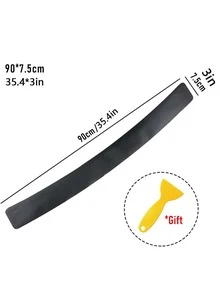 1 pieza Adhesivo para coche negro anticolisión tira - Negro - Ver 7