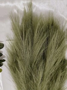 3,62FT 3 în 1 iarbă artificială de pampas mare, moale și pufoasă, floare artificială lungă, stuf artificial din plastic, 1 plantă artificială pompoasă verde măsliniu, floare artificială falsă, iarbă decorativă boho din stuf pentru umplerea vazei, decor de casă, petrecere de nuntă, decor de petrecere de toamnă, decor de sufragerie, decor de masă pentru recoltă, decor, decor de Halloween sau de Ziua Recunoștinței, decorațiuni de Crăciun pentru brad/cunună, Ziua Îndrăgostiților, cadouri pentru ziua de naștere, absolvire, decor de toamnă, toamnă