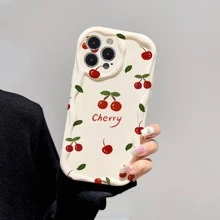 Custodia per telefono con motivo a ciliegie - Multicolore - Visualizzare 1