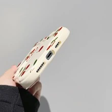 Custodia per telefono con motivo a ciliegie - Multicolore - Visualizzare 3
