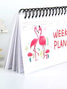 1入組隨機色每日計劃和周度計劃和活頁和線圈筆記本 - 彩色 - 查看 5