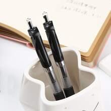 壓力中性筆,黑色紅色藍色0.5mm子彈頭,辦公室簽字筆3入組