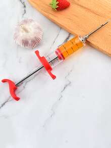 1pc Kitchen Turkey Injector, Plastic Marinade Needle For Grilling & Roasting, Flavor Injector Cooking Tools