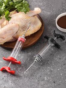1pc Kitchen Turkey Injector, Plastic Marinade Needle For Grilling & Roasting, Flavor Injector Cooking Tools