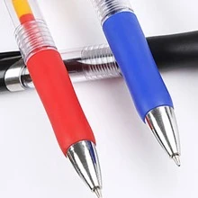 壓力中性筆,黑色紅色藍色0.5mm子彈頭,辦公室簽字筆3入組