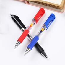 壓力中性筆,黑色紅色藍色0.5mm子彈頭,辦公室簽字筆3入組