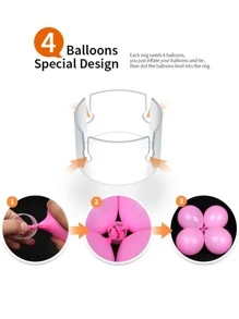 20/50/100 PCS Decorative Decor Balloon Rings Buckle Balloon Arch Folder Convenient Clip Connector Balloon Clips For Balloon Arch - 100pcs - View 7