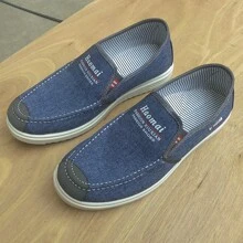 Nam Giày lười Giải trí Giày đế bệt - Màu xanh lam - Xem 1