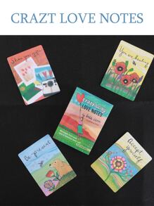 1張瘋狂情愛小紙條,精美收藏卡,情愛預言卡 - 綠色 - 查看 3